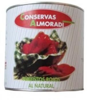 Pimientos Rojos enteros al Natural en bote de 3 Kg en caja de 6 botes Profesionales Conservas vegetales Pimiento